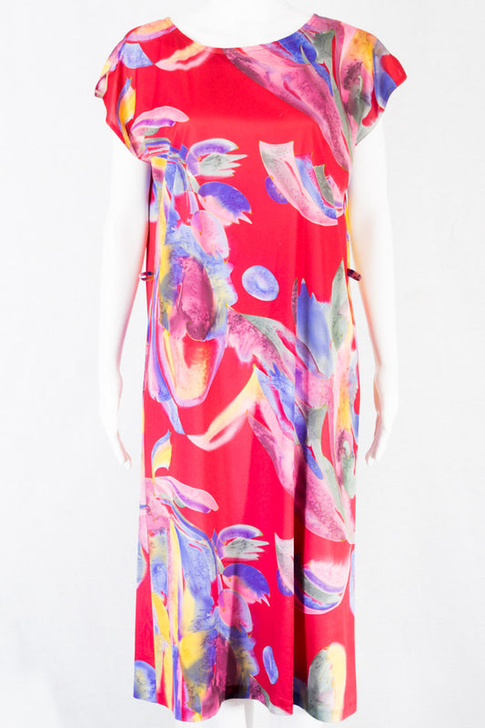 Buntes Vintage Kleid -L-