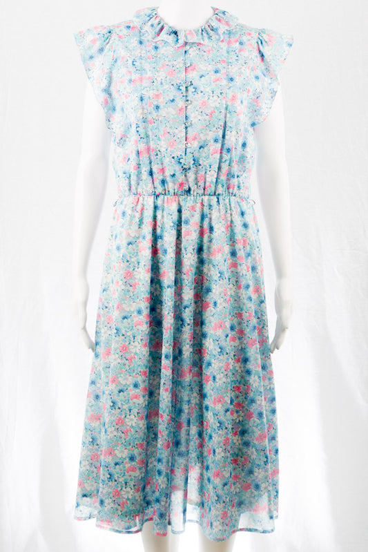 Flower Vintage Sommer Kleid -S-