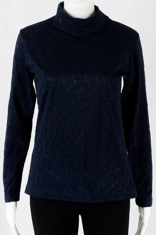 Vintage Longsleeve m. Stehkragen -M-