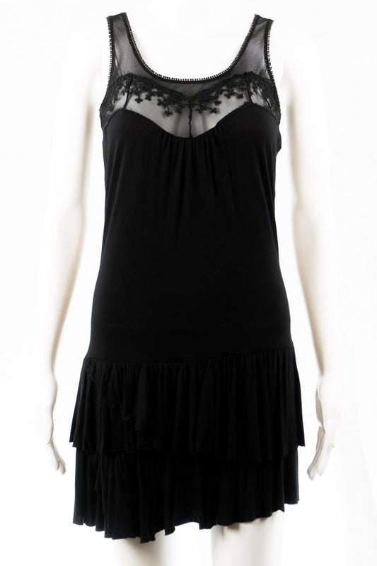 Schwarzes Minikleid -36-