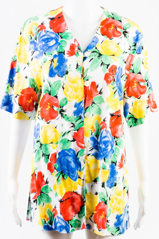 Flower Vintage Bluse -42-
