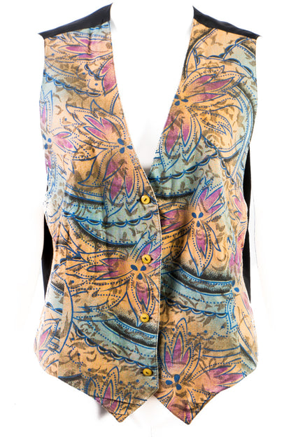 Vintage Weste mit Print -M-