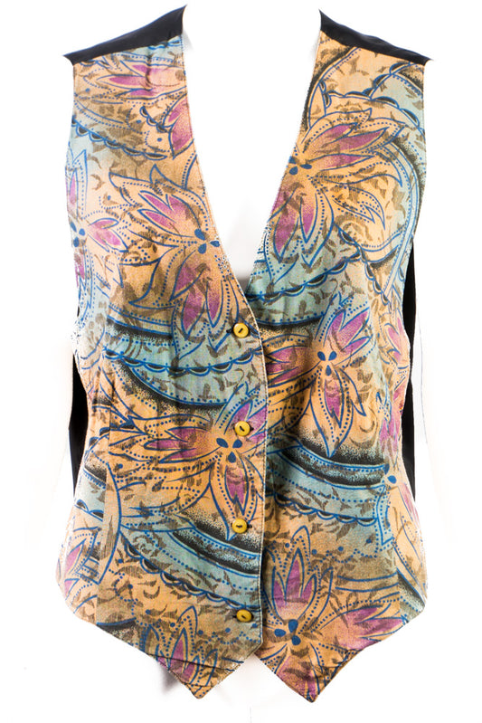 Vintage Weste mit Print -M-