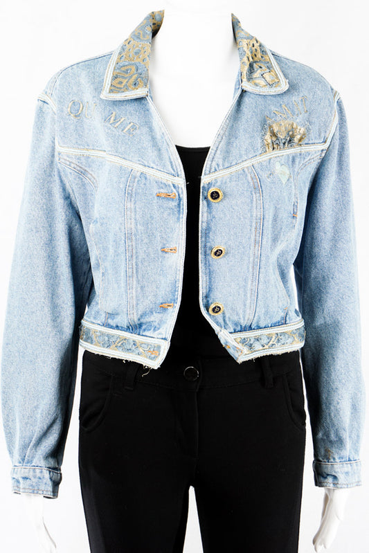 Vintage Jeansjacke -38-