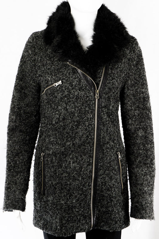 Ichi Mantel Meliert -36-