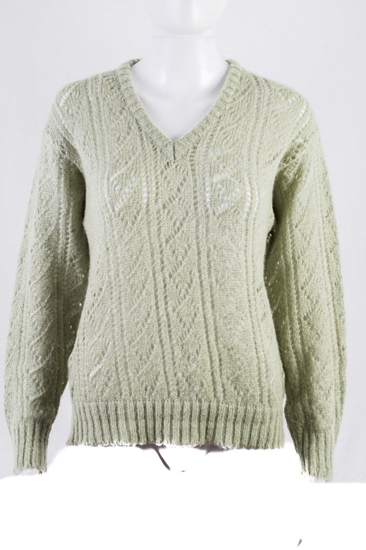 Vintage Lochstrick Pullover -M-