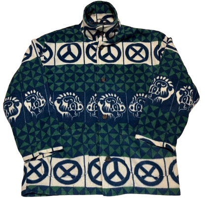 Vintage Fleece Jacke -L-