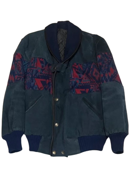 Vintage Jacke -L- Ethno Aztek Bomber Blouson