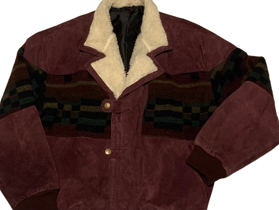 Vintage Jacke Bomber NoRetro L Ethno Aztek Navajo