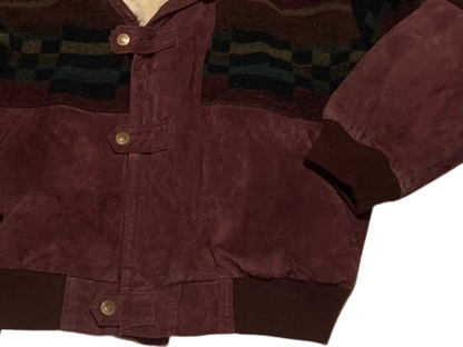 Vintage Jacke Bomber NoRetro L Ethno Aztek Navajo