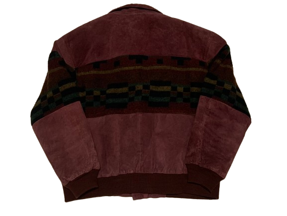 Vintage Jacke Bomber NoRetro L Ethno Aztek Navajo