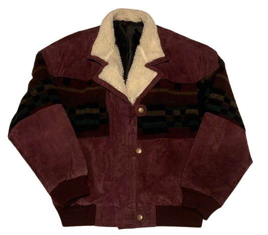 Vintage Jacke Bomber NoRetro L Ethno Aztek Navajo