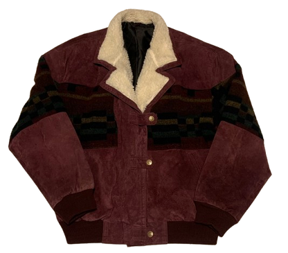 Vintage Jacke Bomber NoRetro L Ethno Aztek Navajo