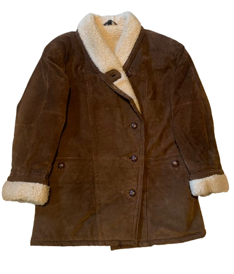 Vintage Jacke Kurzmantel 38 M Frontline Wildleder