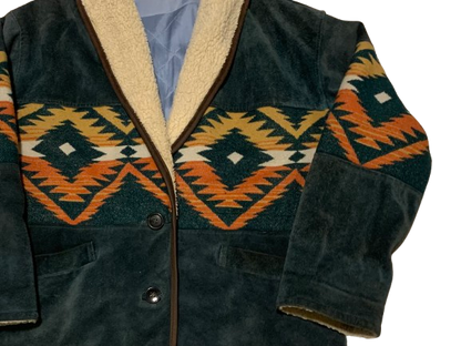 Vintage Jacke Kurzmantel L Aztek Navajo