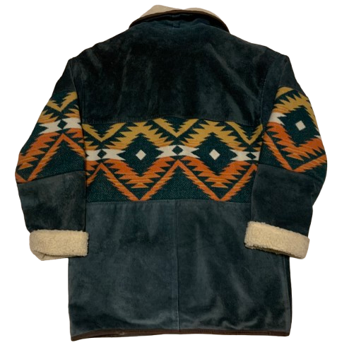 Vintage Jacke Kurzmantel L Aztek Navajo
