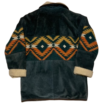 Vintage Jacke Kurzmantel L Aztek Navajo