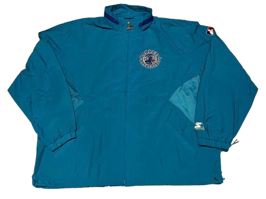 Vintage Starter Windbreaker Charlotte Hornets XL NBA