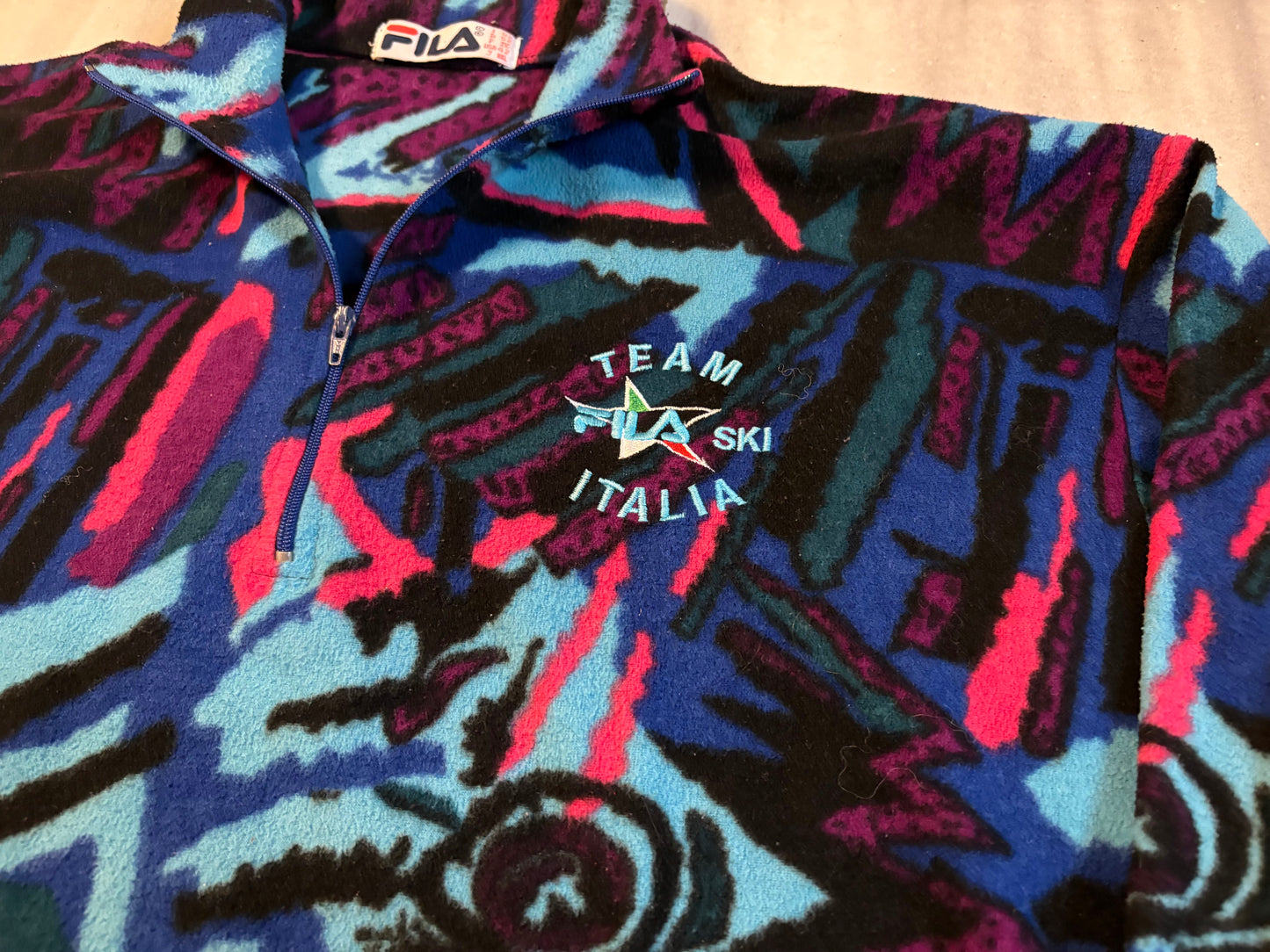 Vintage Fila Fleece Pullover -L-