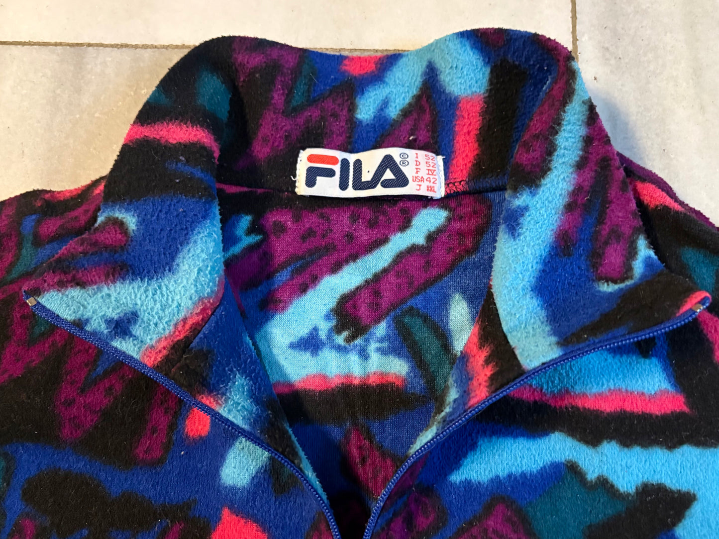 Vintage Fila Fleece Pullover -L-