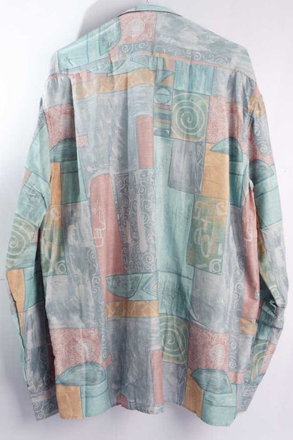 Vintage Hemd mit Art Print -L- Deadstock