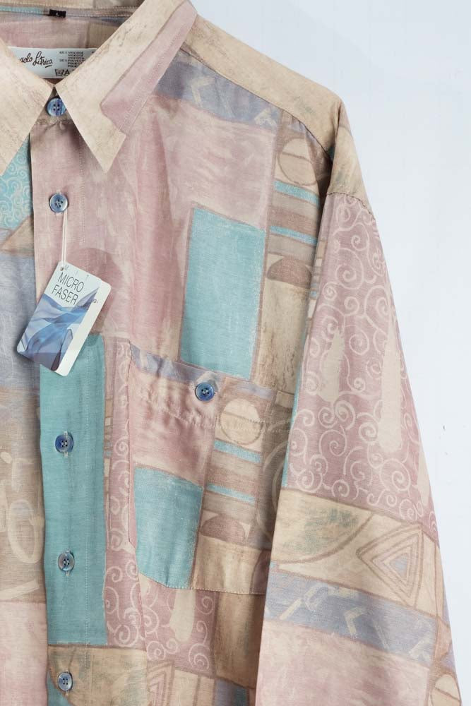 Vintage Hemd mit Art Print -L- Deadstock