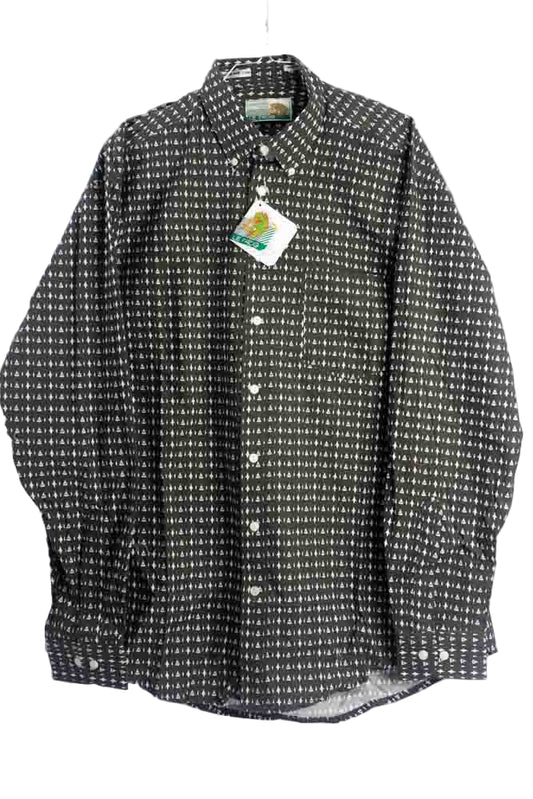 Vintage Hemd mit Art Print -L-