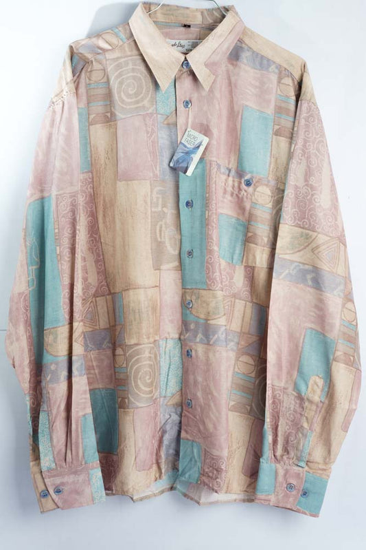 Vintage Hemd mit Art Print -L- Deadstock