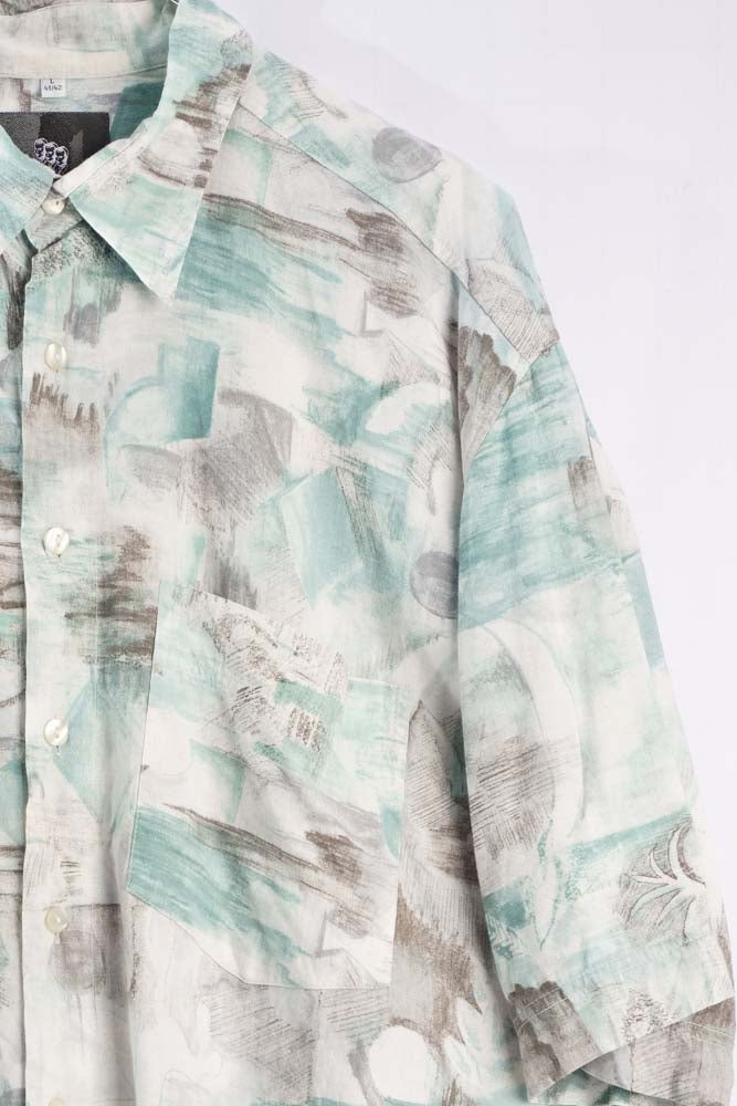 Vintage Hemd mit Art Print -L-