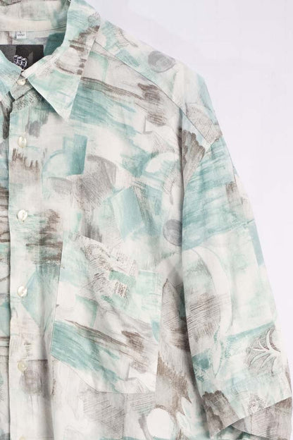 Vintage Hemd mit Art Print -L-