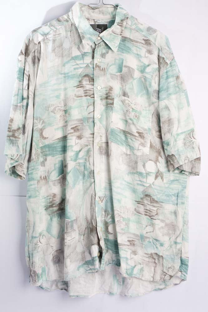 Vintage Hemd mit Art Print -L-