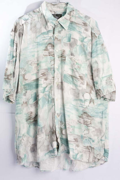Vintage Hemd mit Art Print -L-