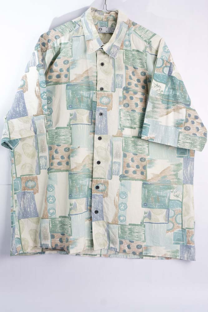 Vintage Hemd mit Art Print -XL-