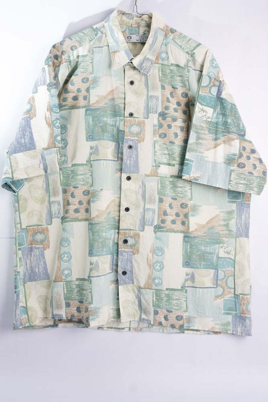 Vintage Hemd mit Art Print -XL-