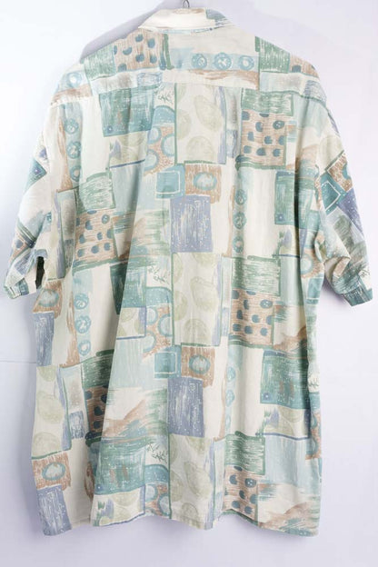 Vintage Hemd mit Art Print -XL-