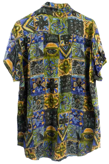 Vintage Hemd mit Art Print -L-