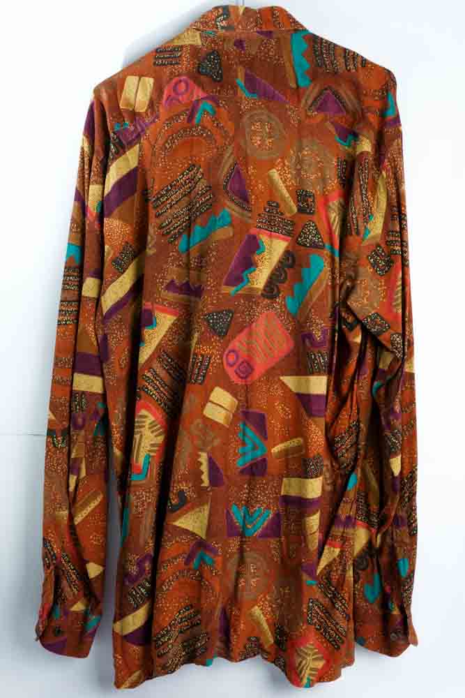 Vintage Hemd mit Art Print -M-