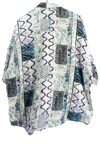 Vintage Hemd mit Art Print -L-