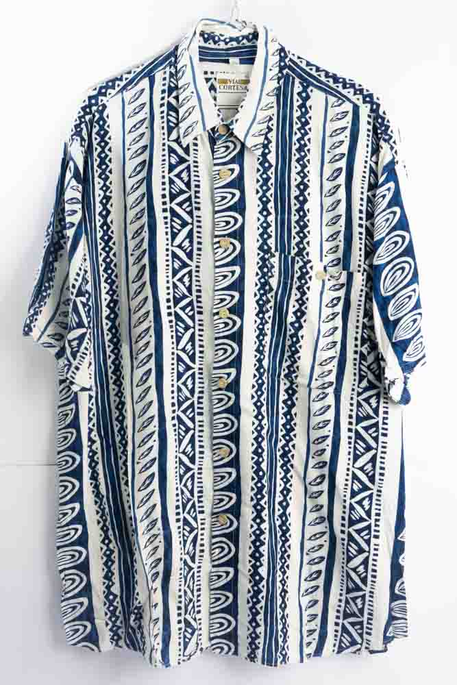 Vintage Hemd mit Art Print -L-