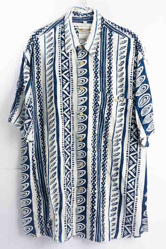 Vintage Hemd mit Art Print -L-