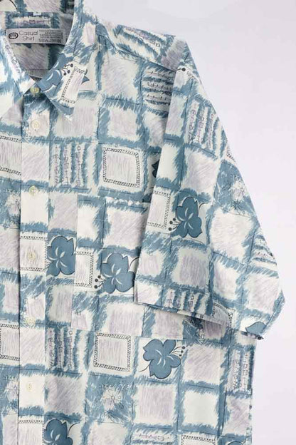 Vintage Hemd mit Art Print -L- Deadstock