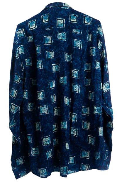 Vintage Hemd mit Art Print -L-