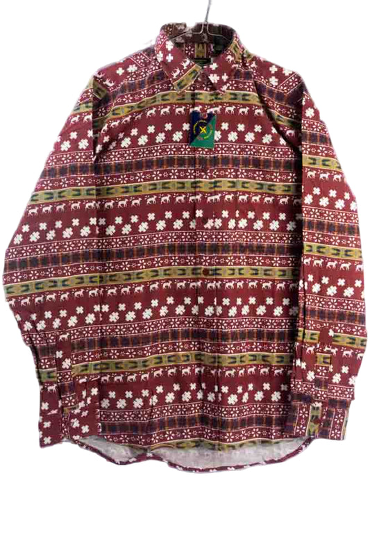 Vintage Hemd mit Art Print -L-