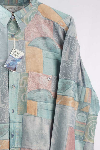 Vintage Hemd mit Art Print -L- Deadstock
