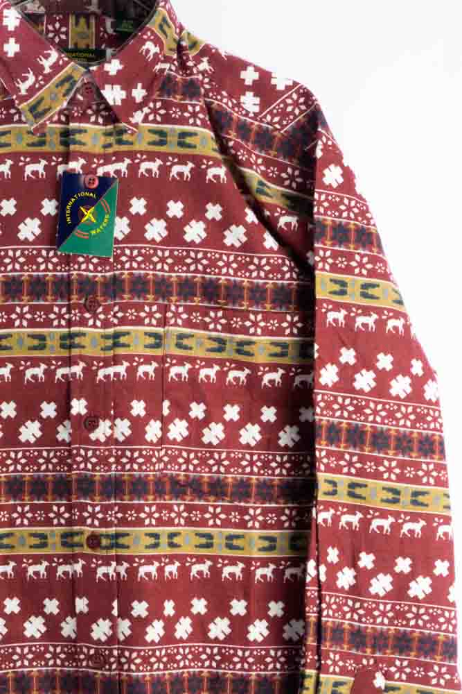 Vintage Hemd mit Art Print -L-