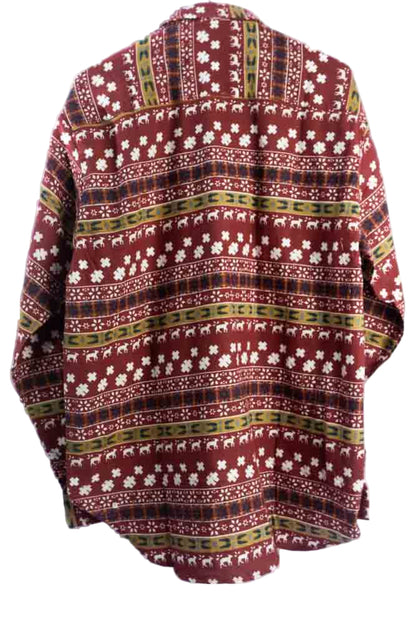 Vintage Hemd mit Art Print -L-