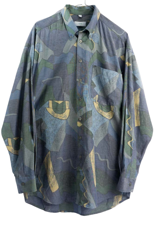 Vintage Hemd mit Art Print -L-