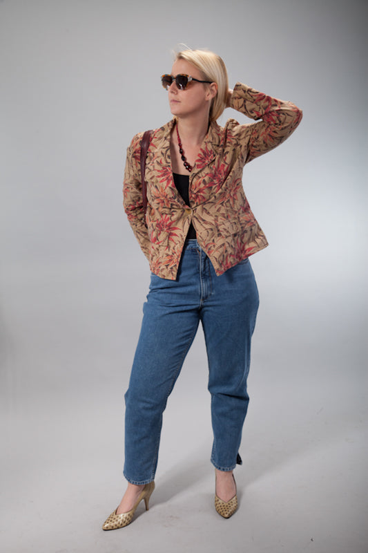 Vintage Leinen Blazer -M-
