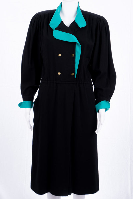 Schwarzes Vintage 60s Kleid - Evangelista